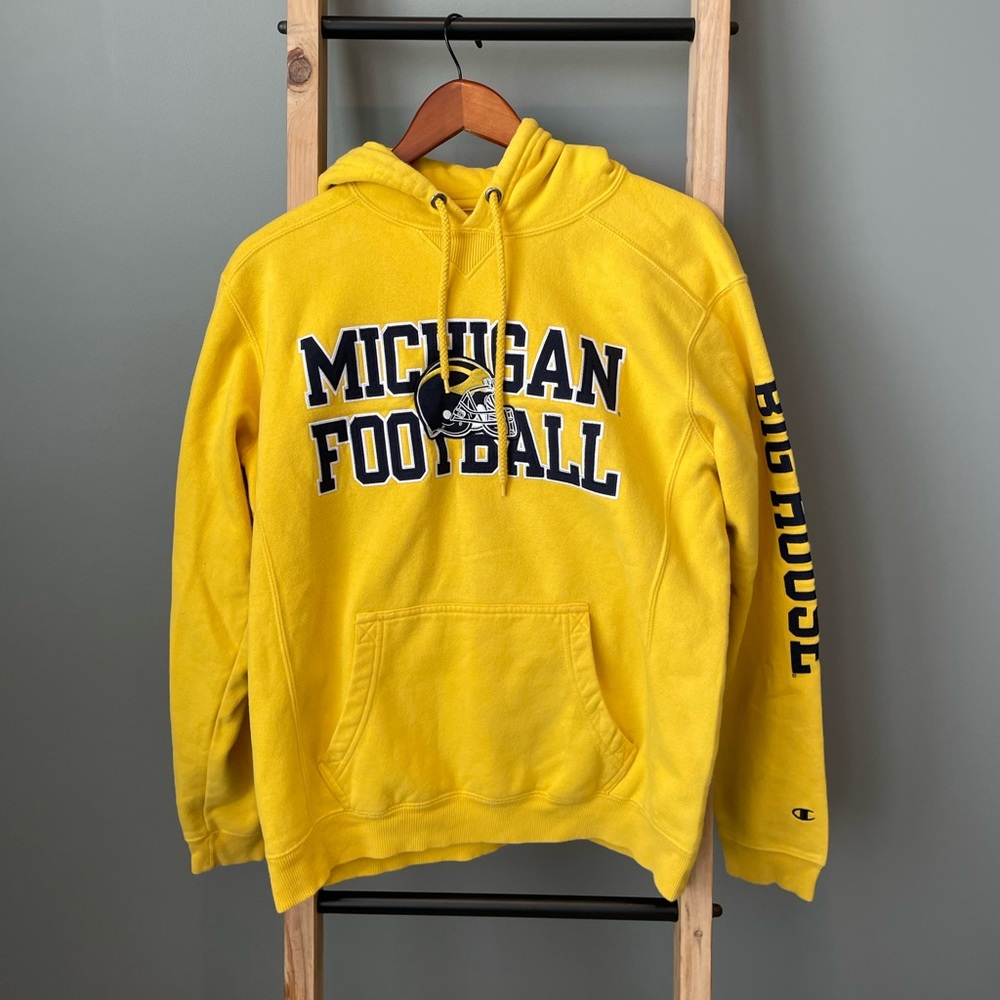 Champion Yellow University of Michigan Sweatshirt